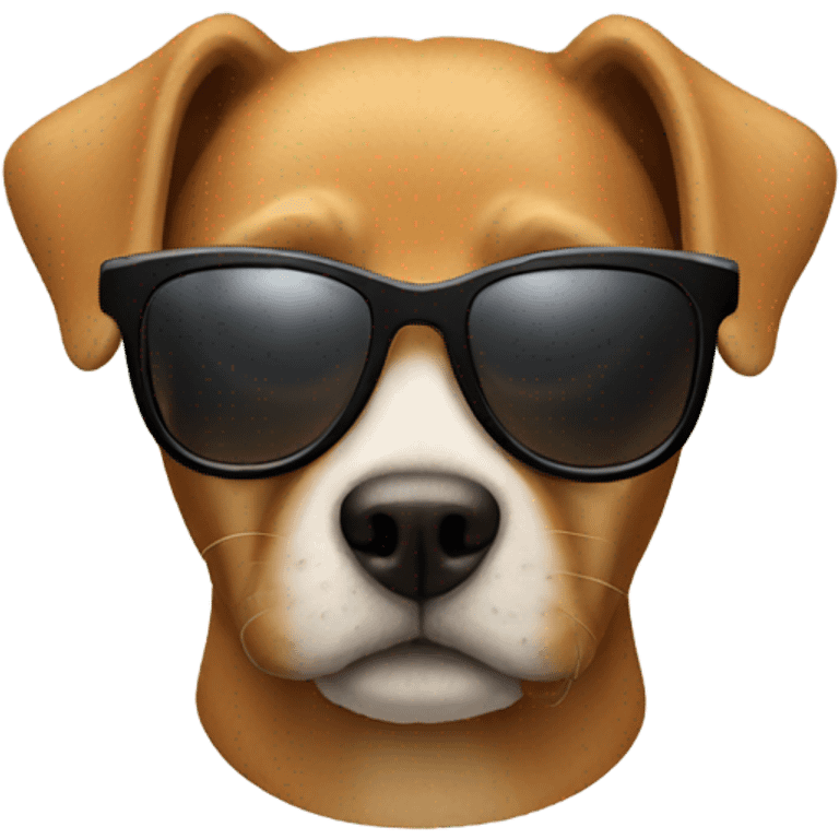 Dog with sunglasses  emoji