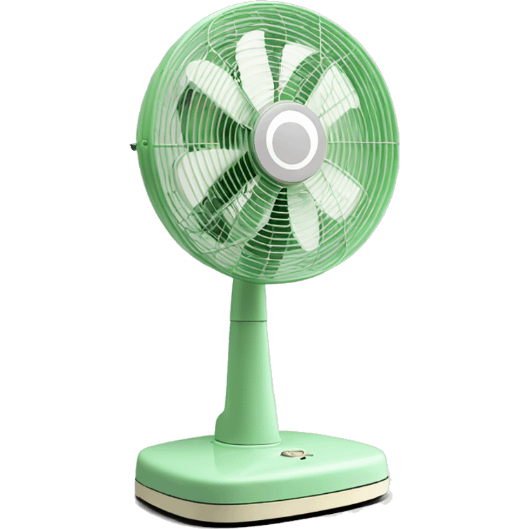 Cute classic pastel green Stand fan emoji