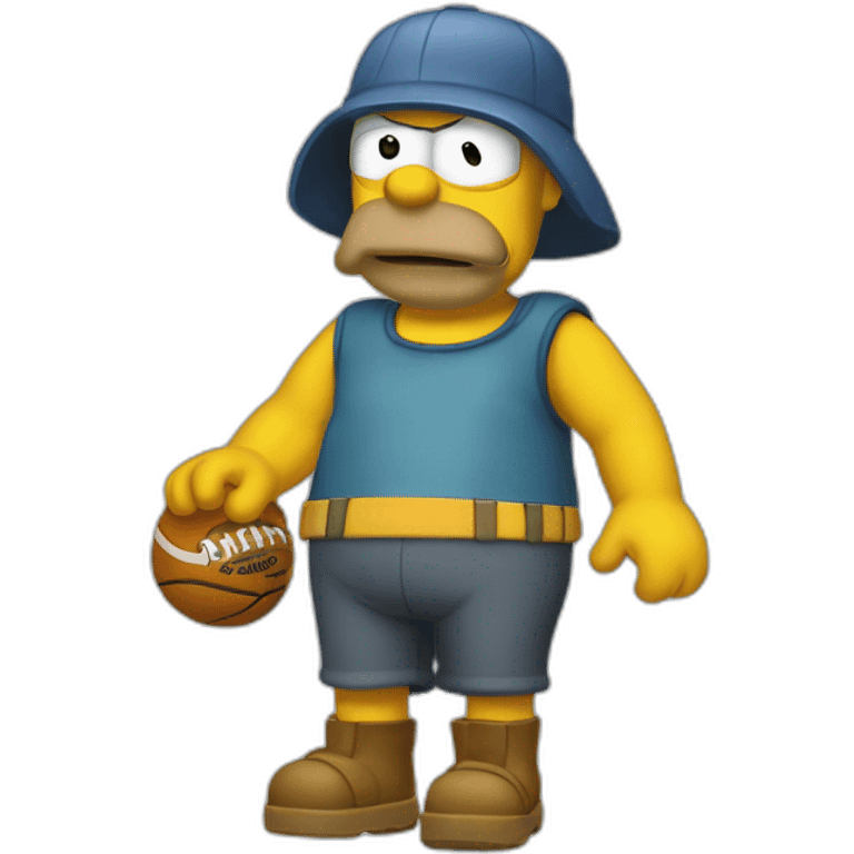 Homer sipson qui joue à fortnie emoji