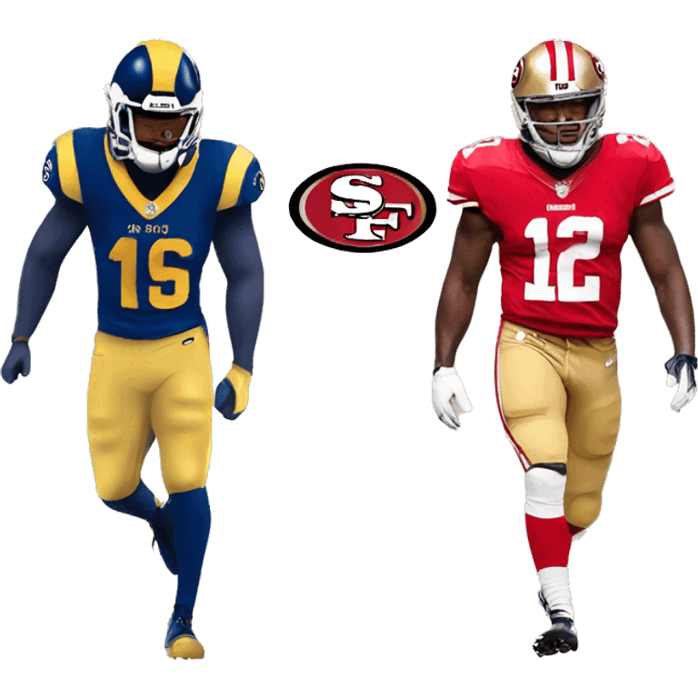 Rams versus 49ers emoji