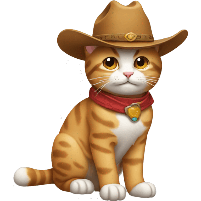 cat with cowboy hat emoji