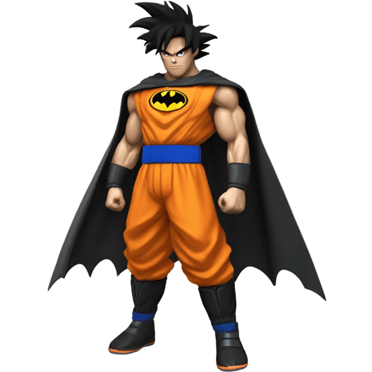 Goku fused with batman emoji