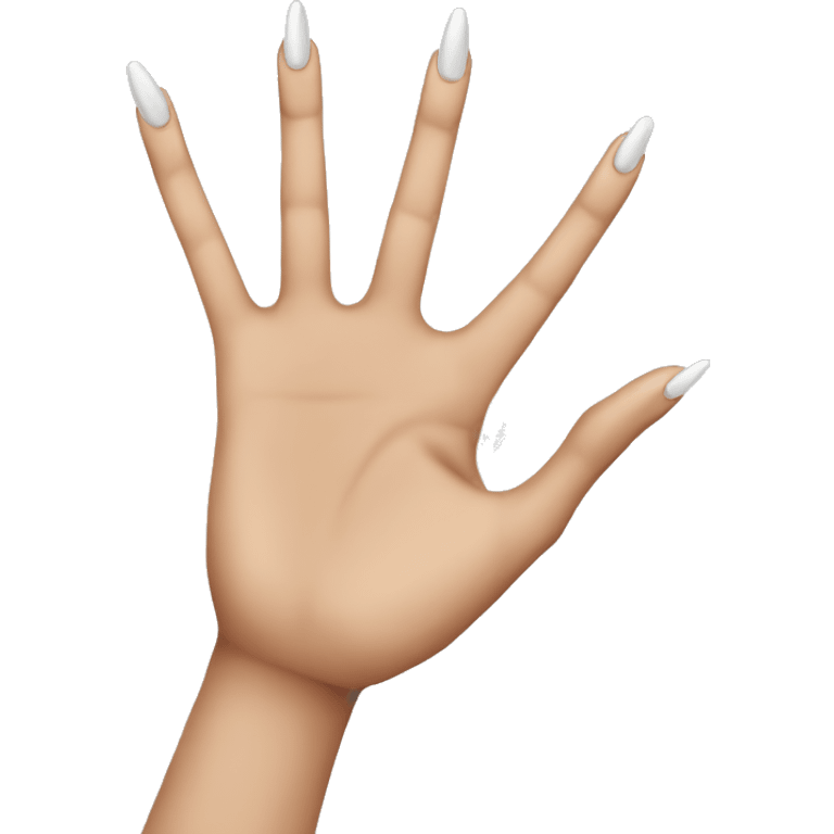 Hand with long nails emoji