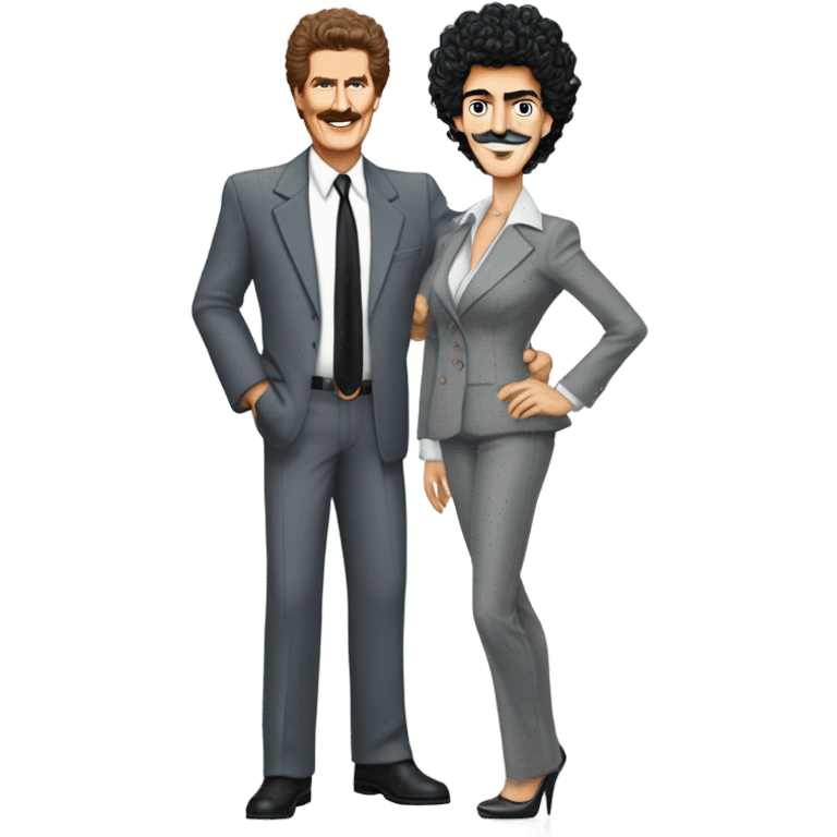 david hasselhoff with borat emoji