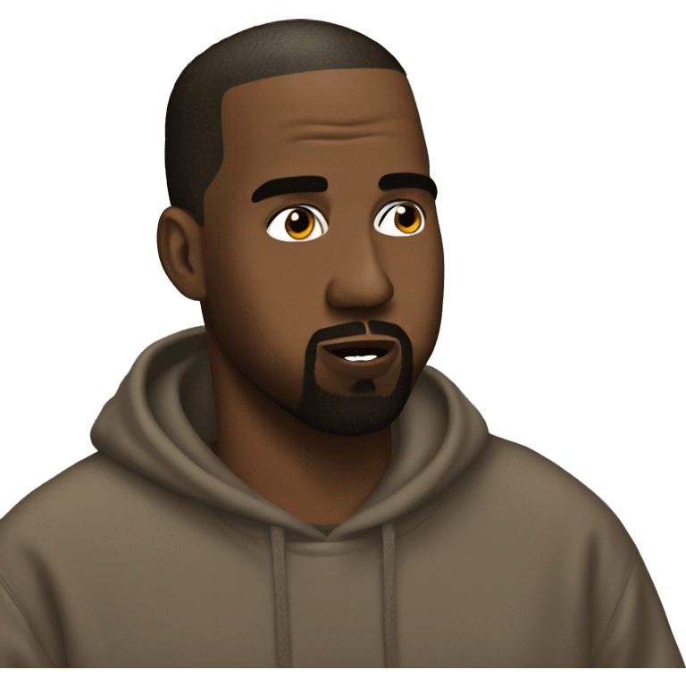 kanye west being silly emoji