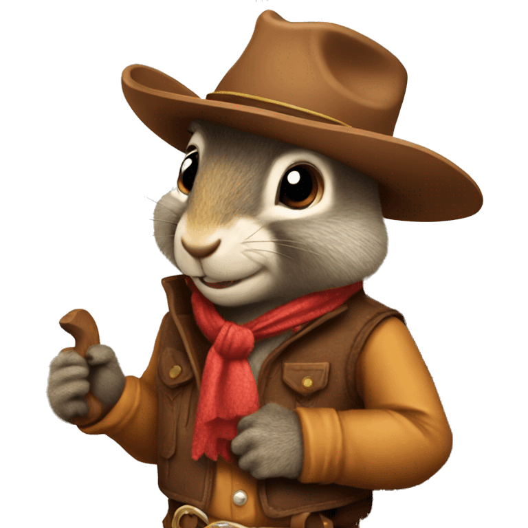 Cowboy squirrel  emoji