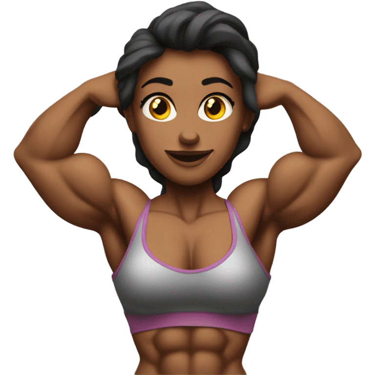 female bodybuilder emoji