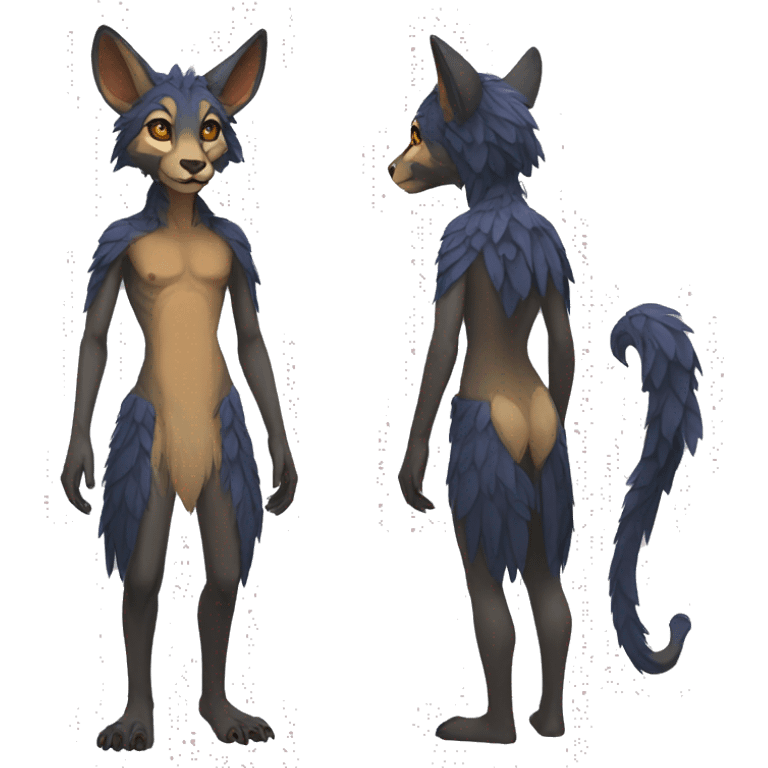 Anthro Vernid full body emoji