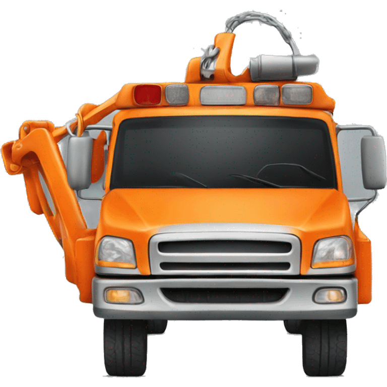 Orange tow truck emoji