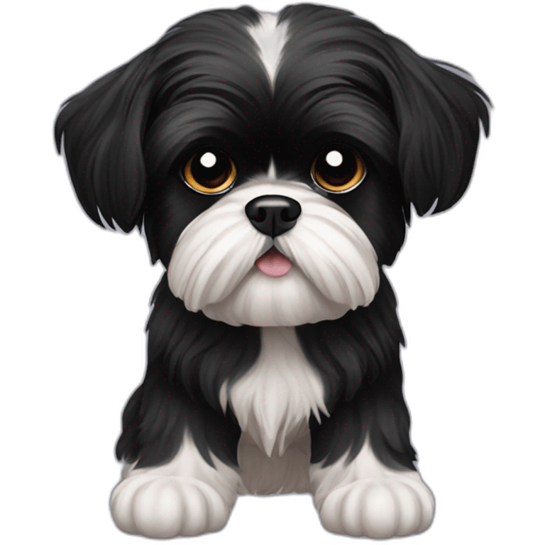 black shih-tzu emoji