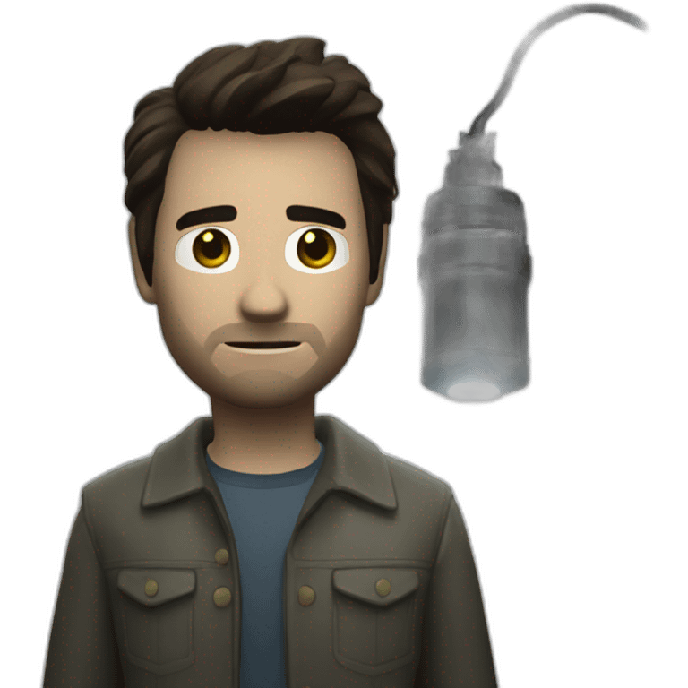 alan wake with flashlight emoji