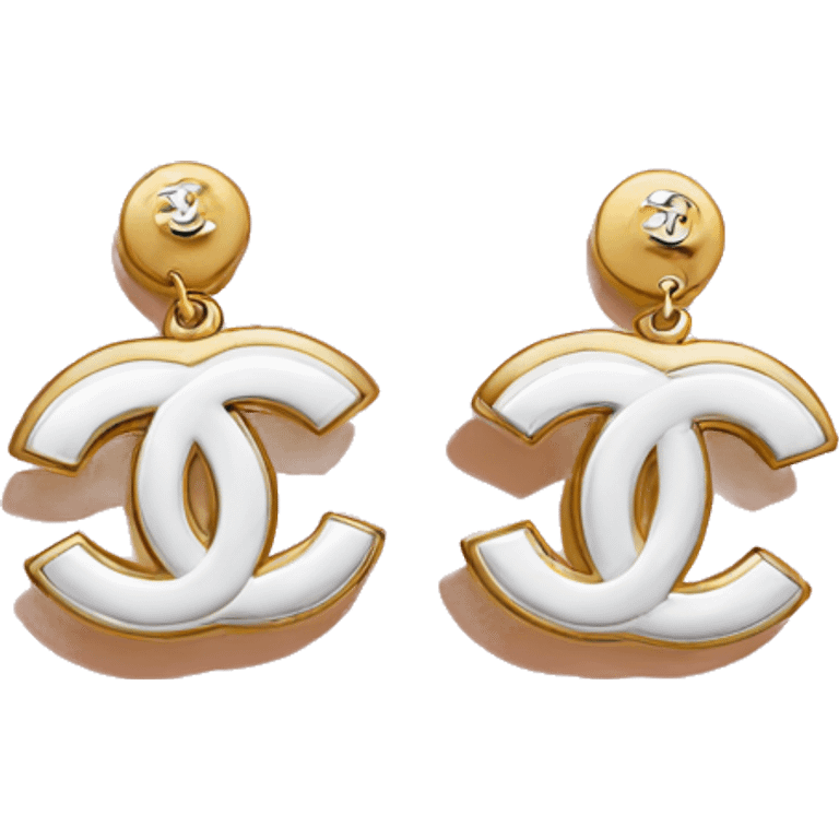 Chanel earrings emoji