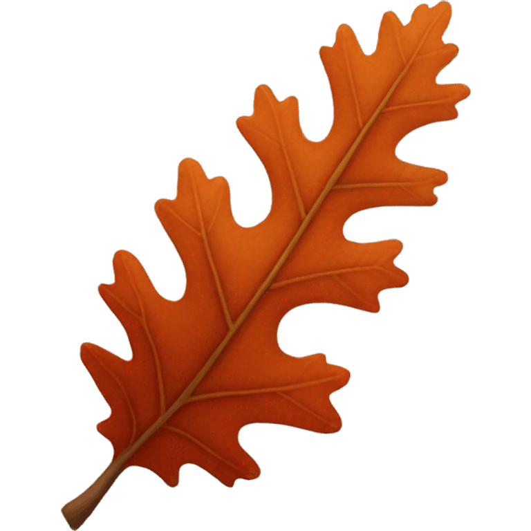 red oak leaf emoji