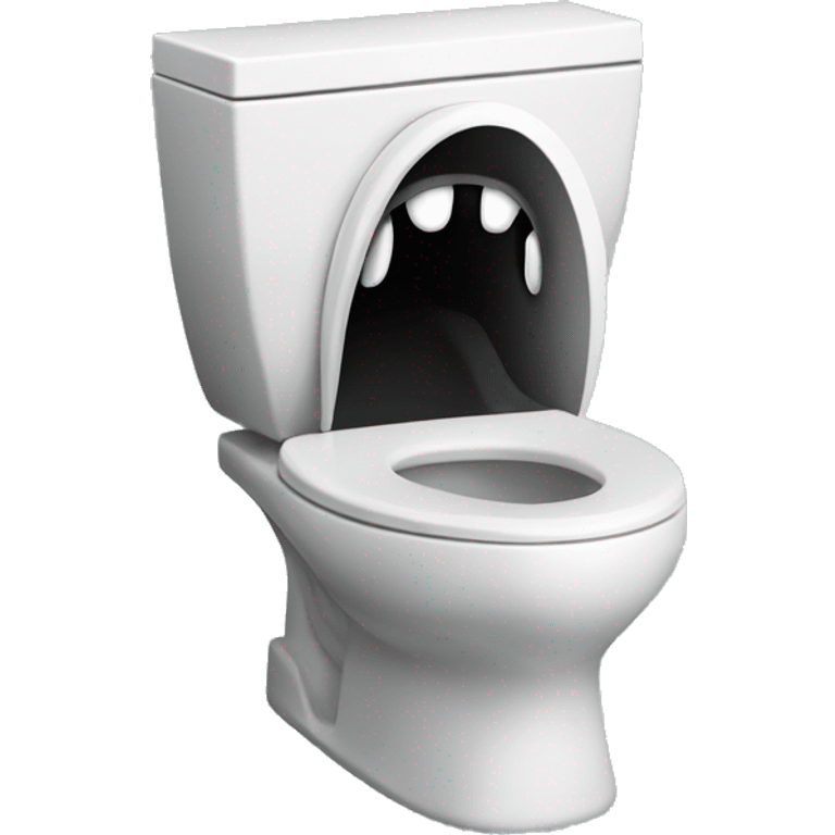 Skibiddi toilet. (Scary Man’s head and neck inside a toilet) emoji