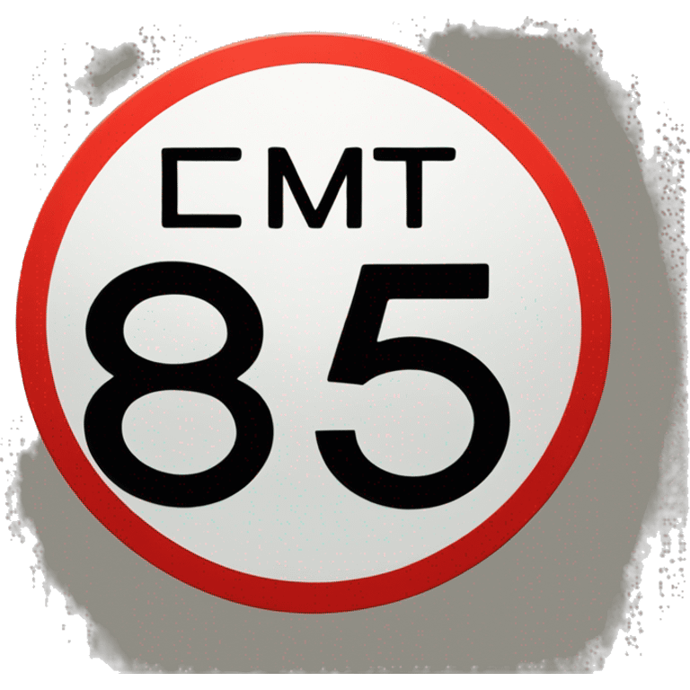 speed limit of 85km/hr emoji