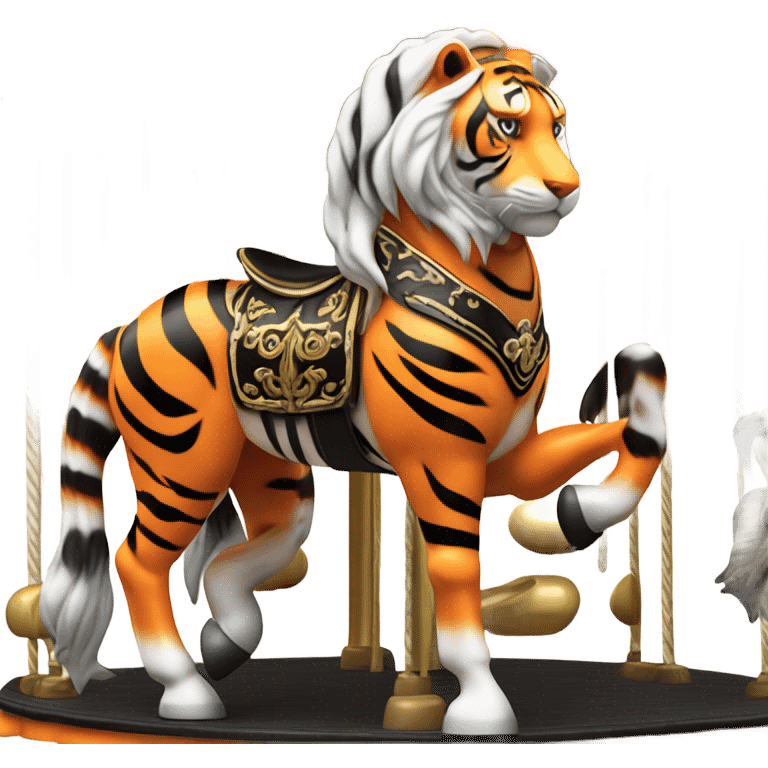 tiger on a carousel  emoji