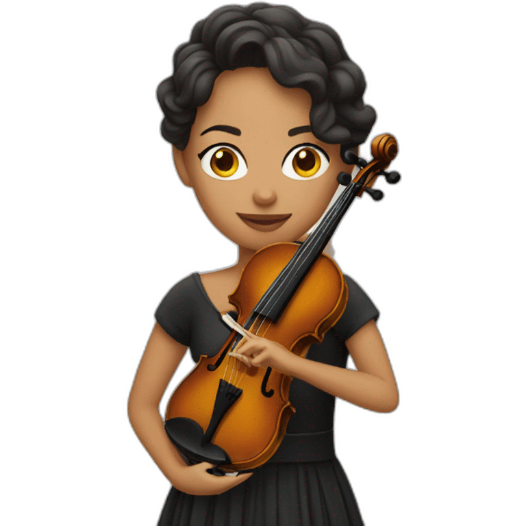 Mujer violinista  emoji