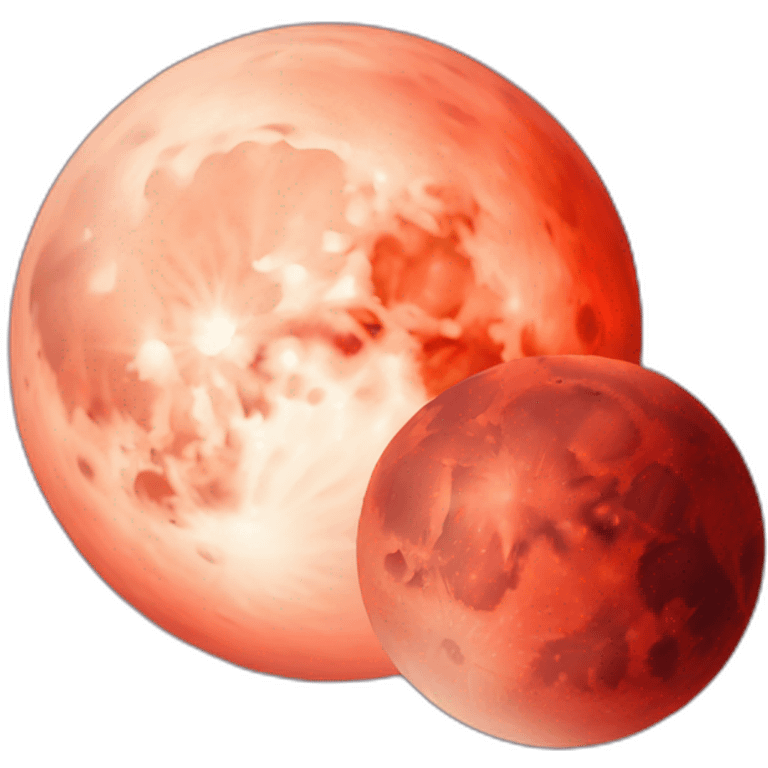 Blood moon emoji