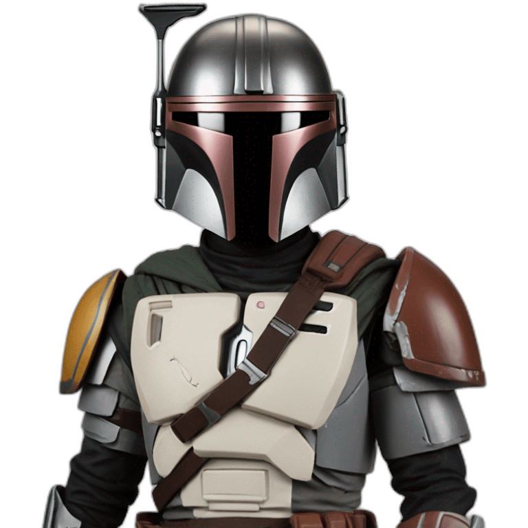 latino without helmet mandalorian with armor emoji