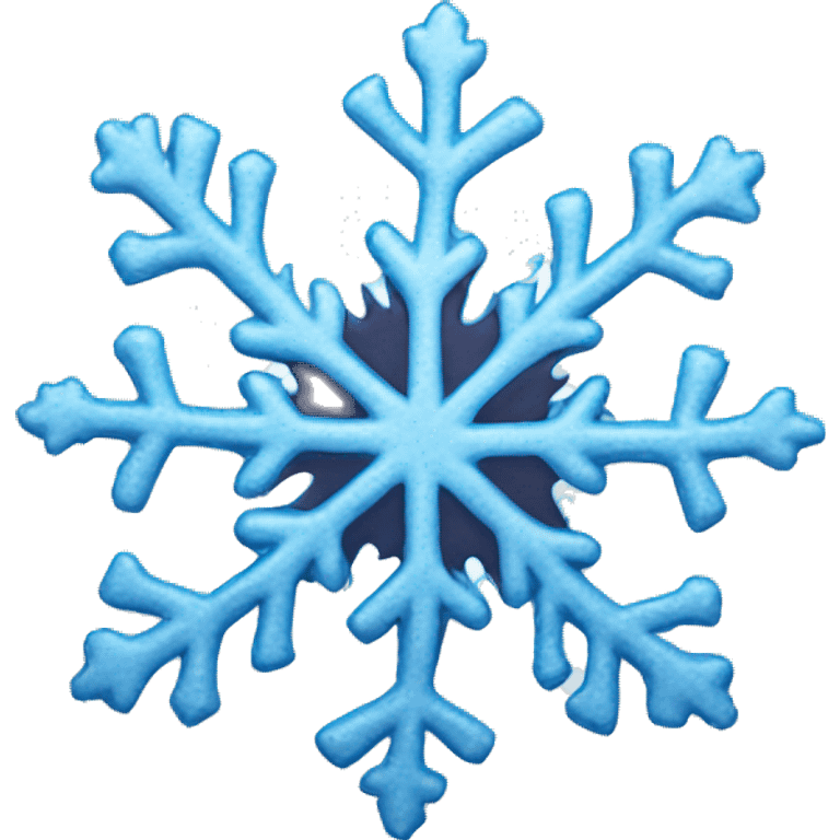 Melting snowflake emoji