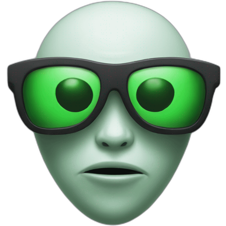 Alien with sunglasses  emoji