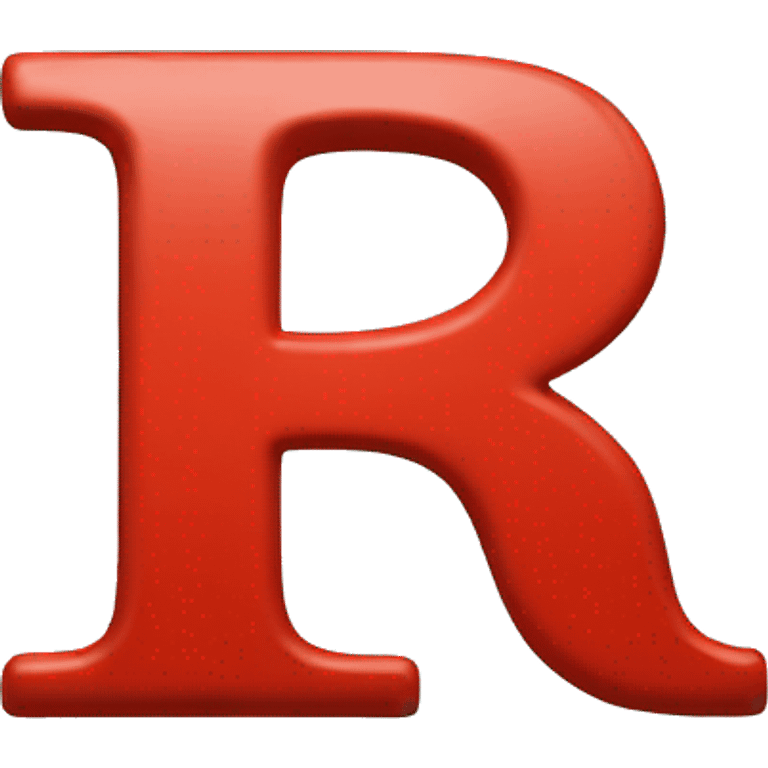 Letter R (BIG) Red emoji