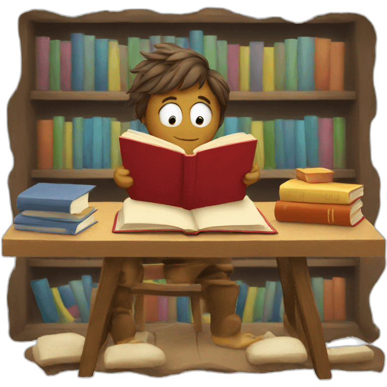 Reading book emoji