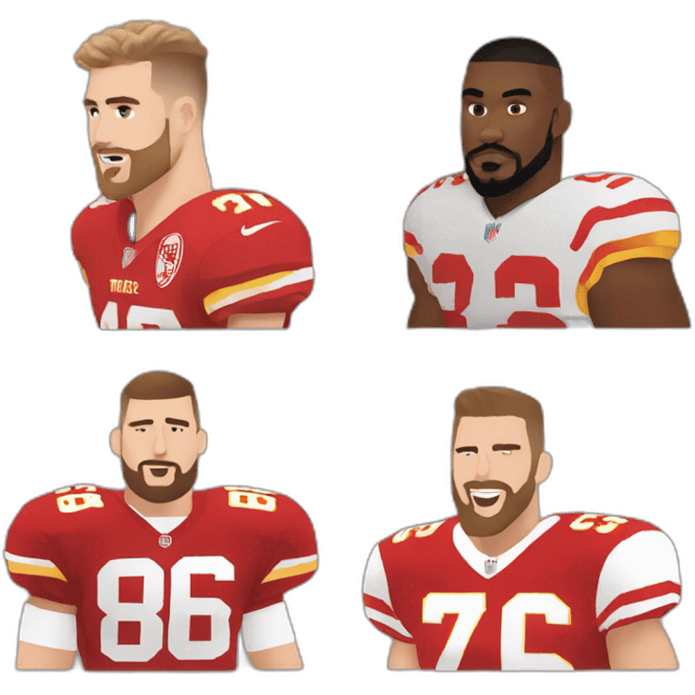 Football + Taylor swift + travis kelce emoji