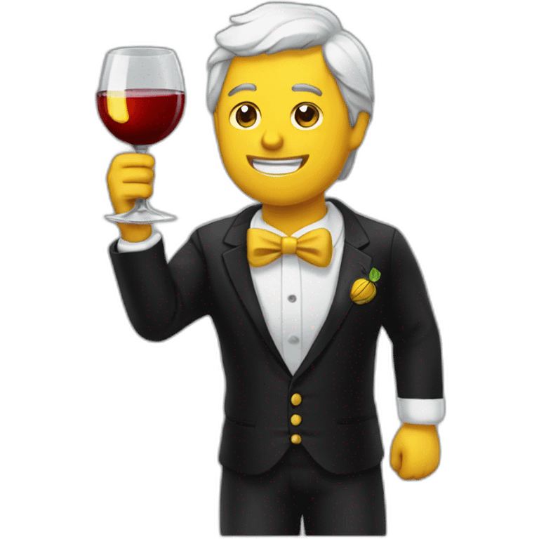 Peñarol tomando vino emoji