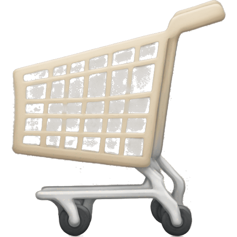 Beige shopping cart  emoji