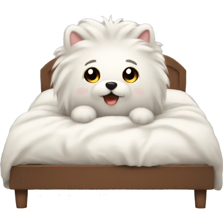 Comfiest fluffy bed emoji