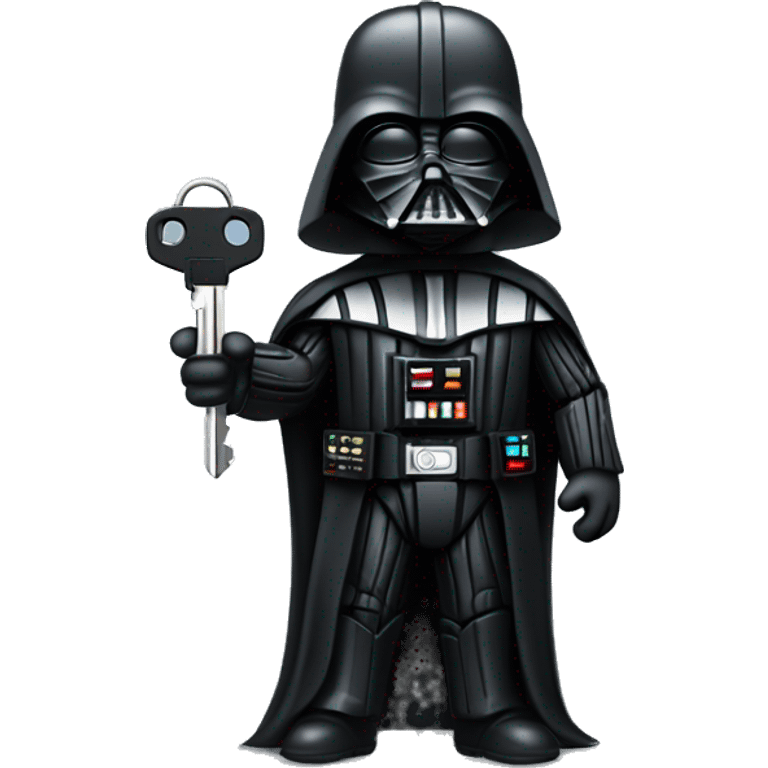 Darth Vader holding car keys emoji