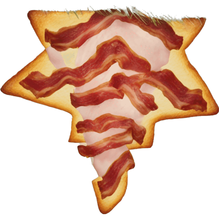 Bacon on a Christmas’s tree emoji