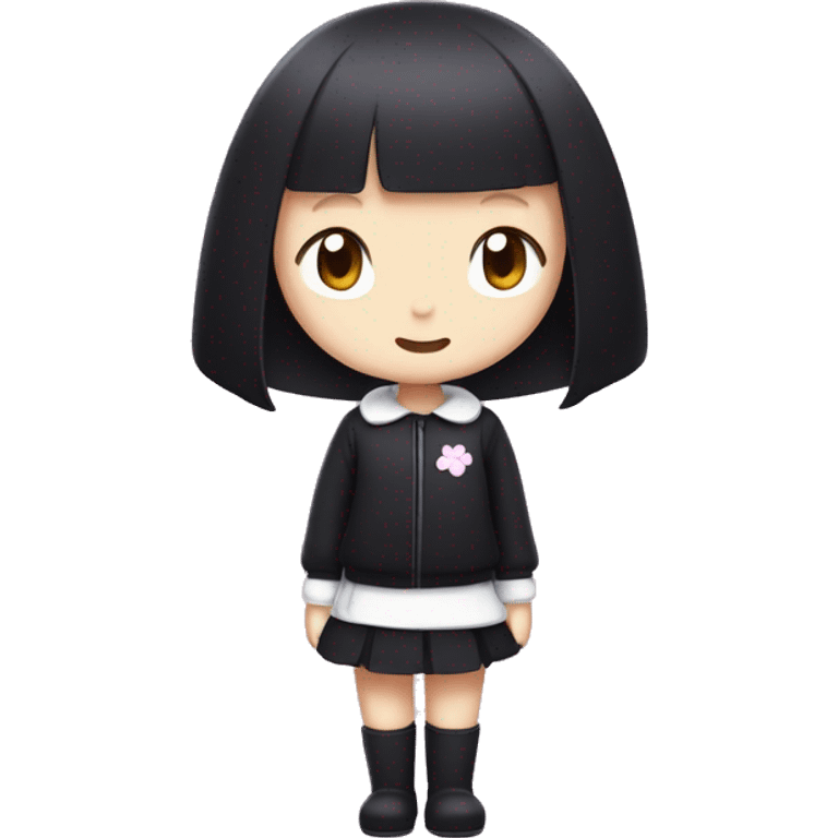 Kuromi character from hello kitty emoji