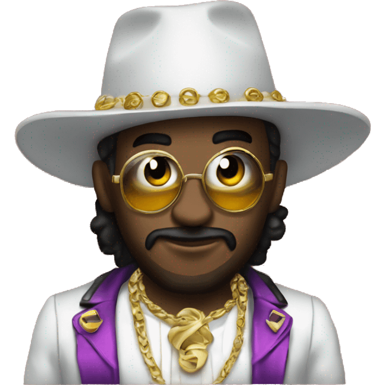 the letter "Z" dressed as a pimp emoji