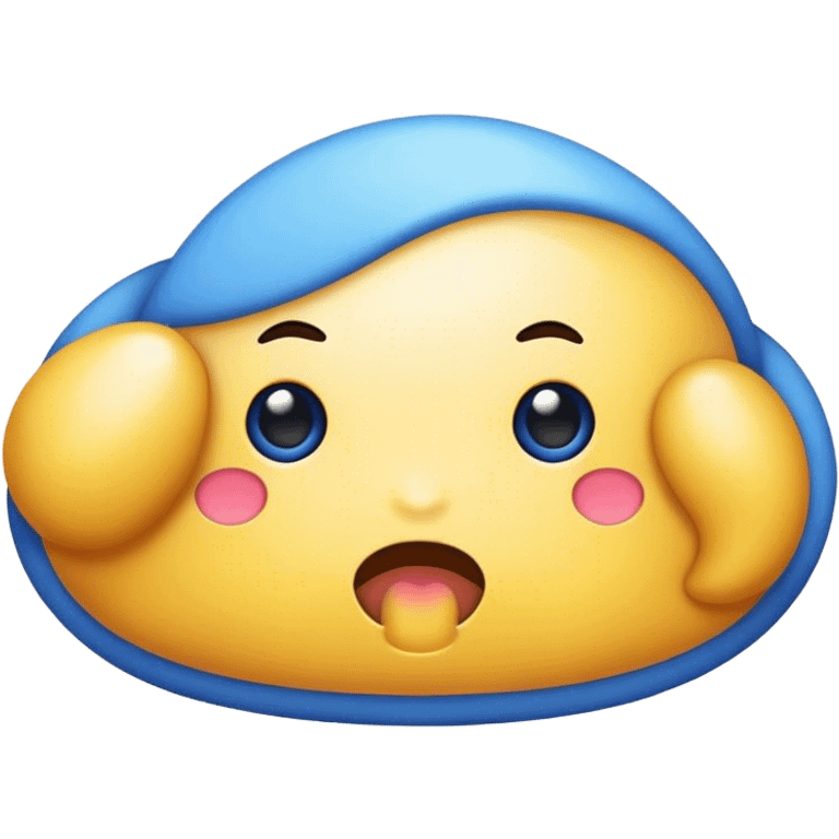 Caca bleu emoji