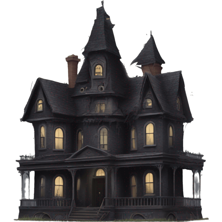 Nevermore Academy. Haunted Addams house. Dilapidated  emoji