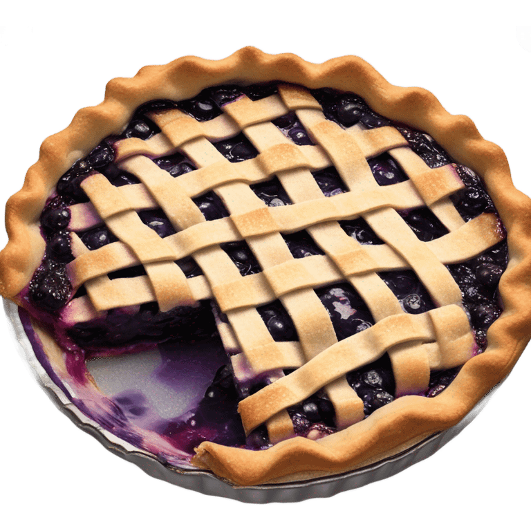 Blueberry pie emoji