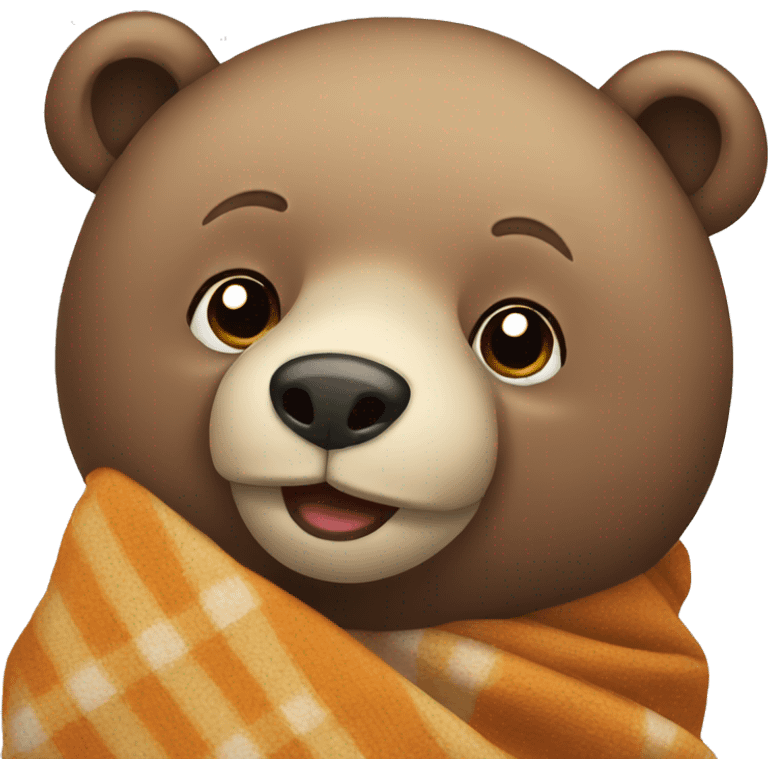 bear with a blanket  emoji