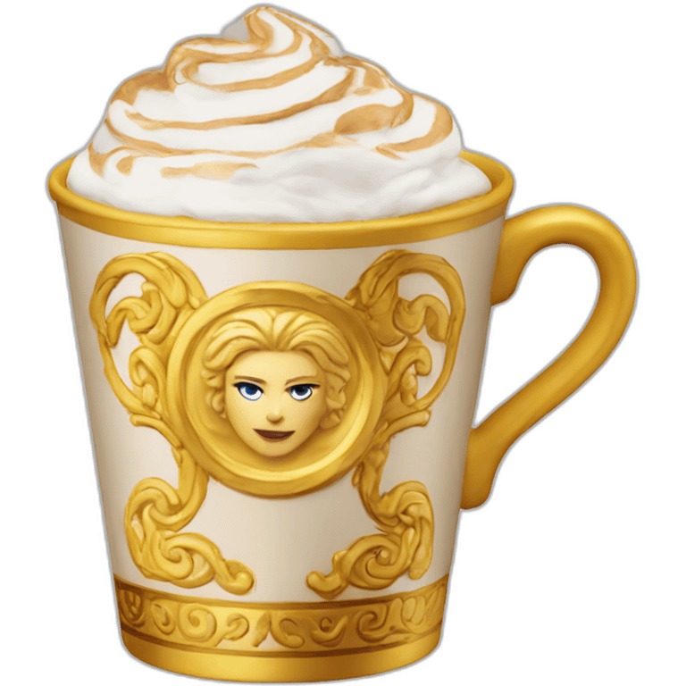 Versace cappuccino cup emoji