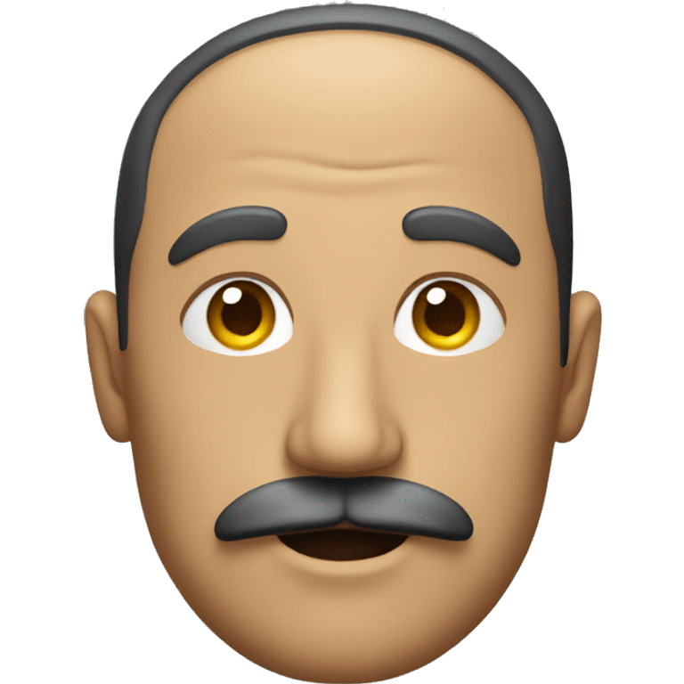 guy with a peppered mustache emoji