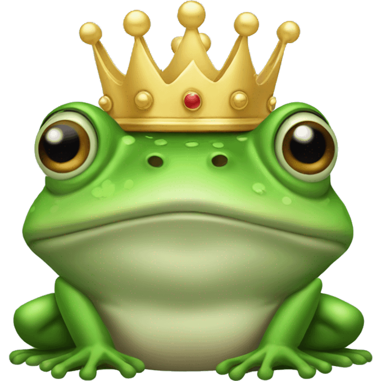 frog with crown emoji