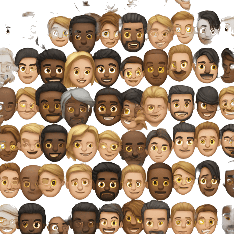 multiple nationality men emoji