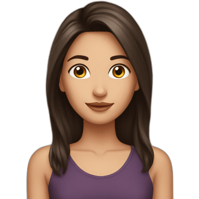 beatiful brunette emoji