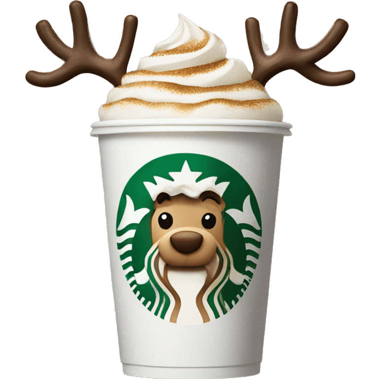 Starbucks reindeer  emoji