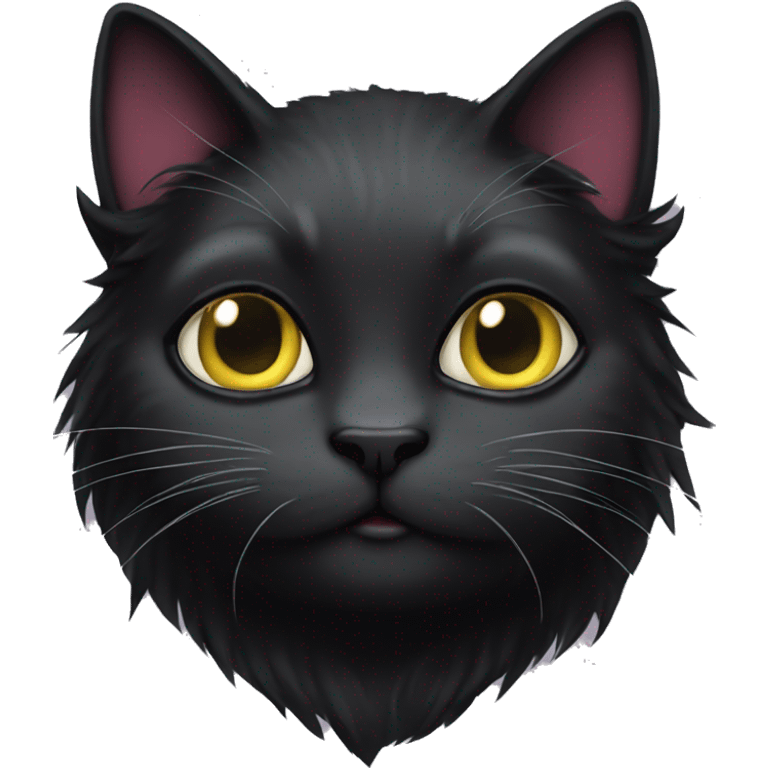 goth cat  emoji