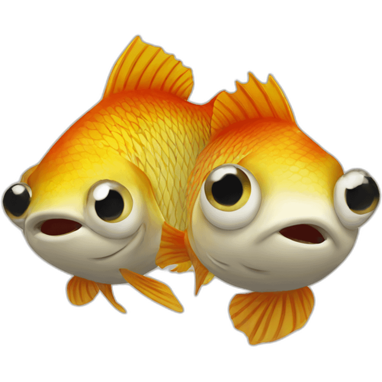 two fish kissig emoji