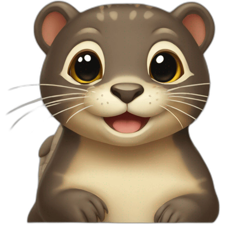 Chimère loutre chat tortue emoji