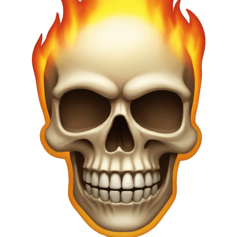 Skull On fire emoji