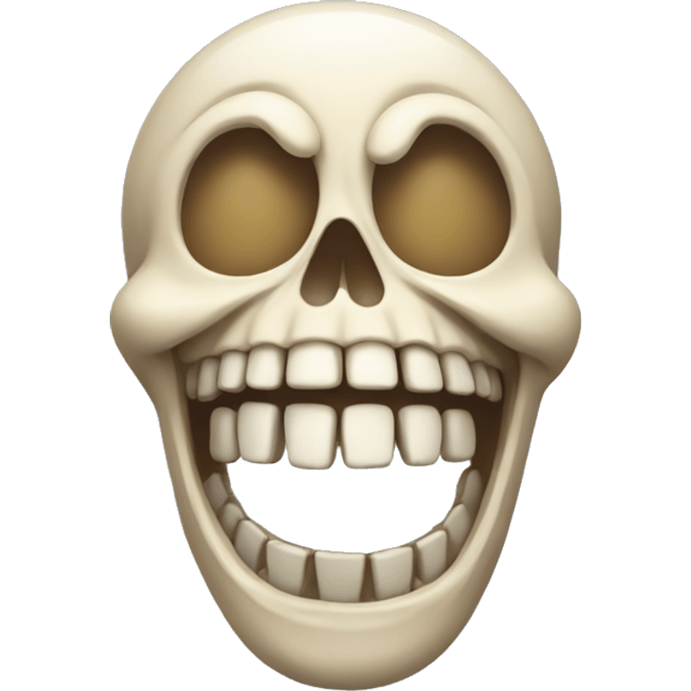  Laughing skeleton emoji